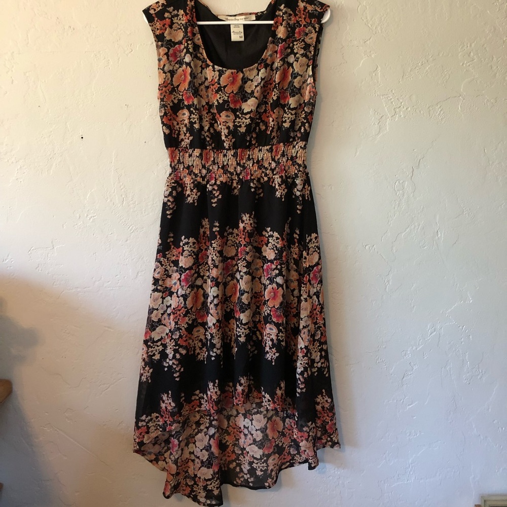 Pink floral dress